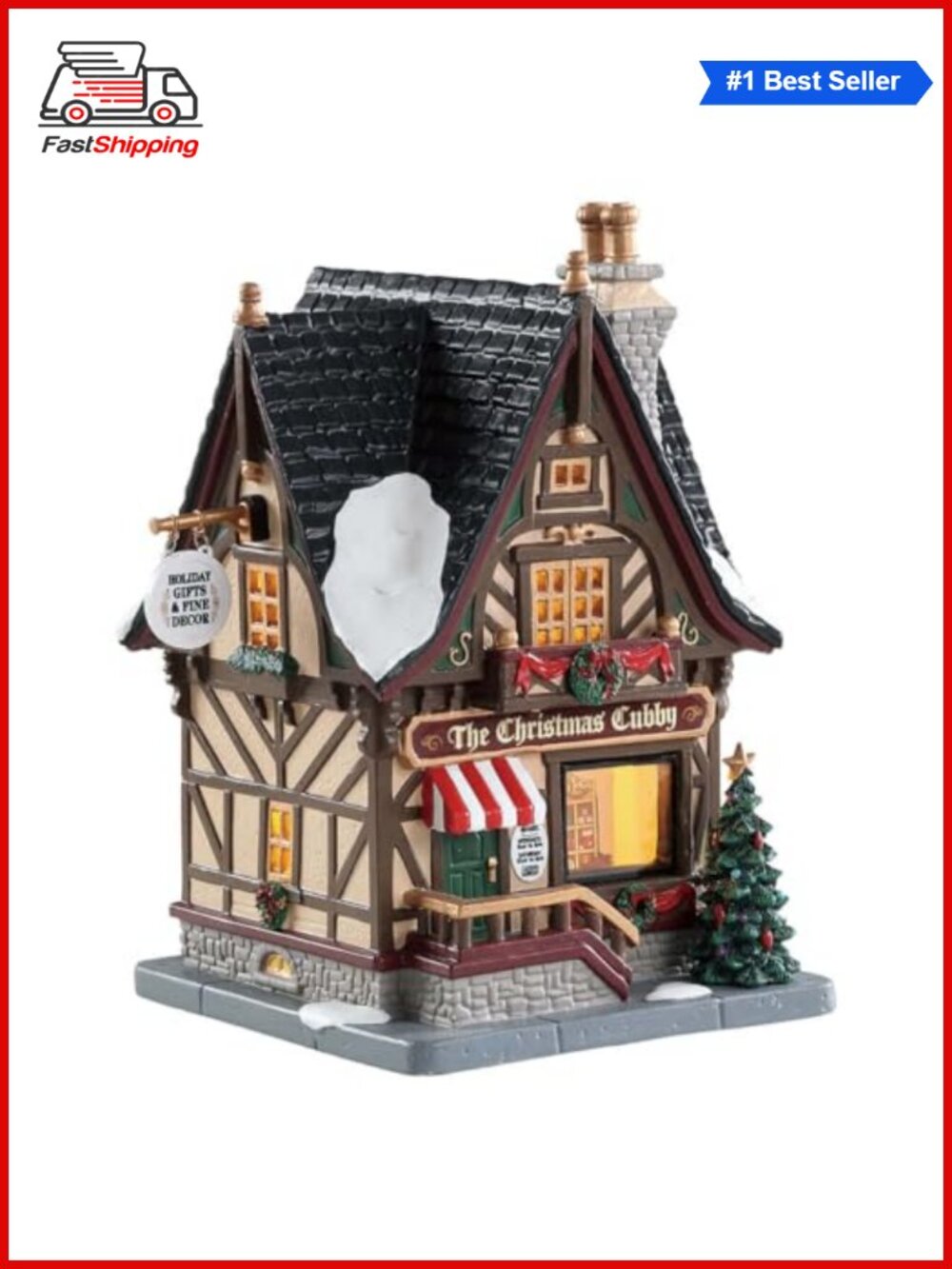 🎅 Lemax Christmas Cubby Lighted Building Caddington Village 2018